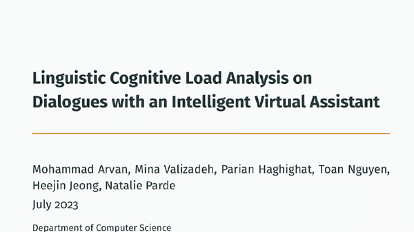 Linguistic Cognitive Load Analysis on Dialogues with an Intelligent Pre record Assistant