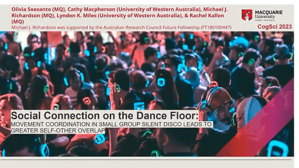 Social connection on the dance floor: Movement coordination in small group silent disco leads to greater self-other overlap