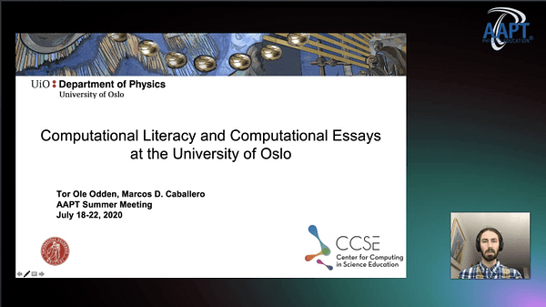 Computational Literacy and Computational Essays at the University of Oslo