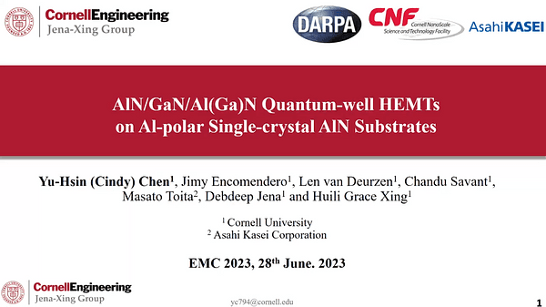 High Electron Density AlN/GaN/AlGaN Quantum-Well HEMTs on Al-Polar Single-Crystal AlN Substrates