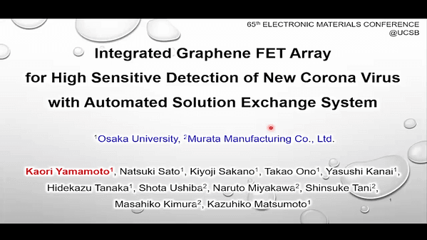 Integrated Graphene FET Array for High Sensitive Detection of New Corona Virus with Automated Solution Exchange System