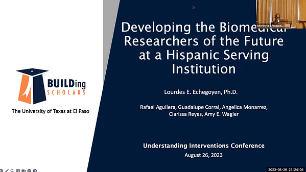 Developing the Biomedical Researchers of the Future at a Hispanic Serving Institution