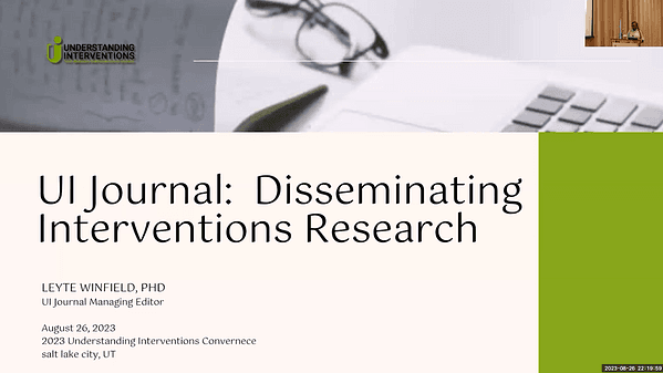 UI Journal: Disseminating Interventions Research