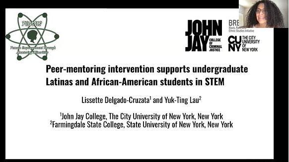 Peer-mentoring intervention supports undergraduate Latinas and African-American students in STEM