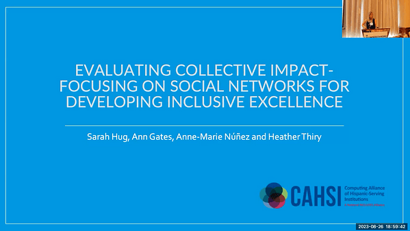 Evaluating Collective Impact- Focusing on Social Networks for Developing Inclusive Excellence