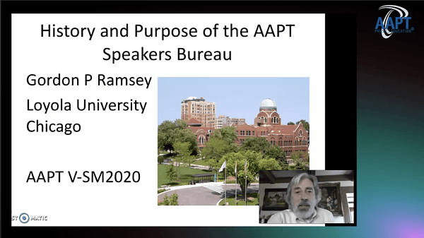 History and Motivation for the AAPT Speakers Bureau