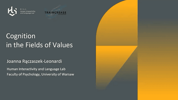 Cognition in the fields of values