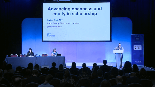 Advancing equity and openness in scholarship: A view from MIT