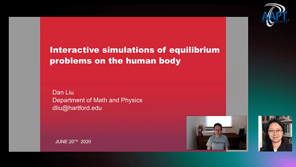 Interactive simulations of equilibrium problems on the human body