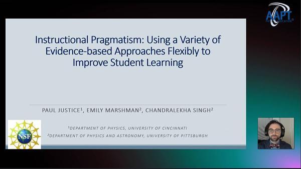 Instructional Pragmatism: Using a Variety of Evidence-Based Approaches Flexibly to Improve Student Learning