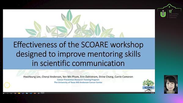 Effectiveness of the SCOARE workshop designed to improve mentoring skills in scientific communication