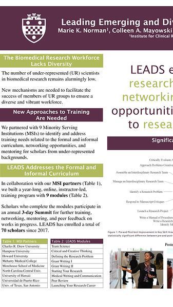 Leading Emerging and Diverse Scientists to Success (LEADS)