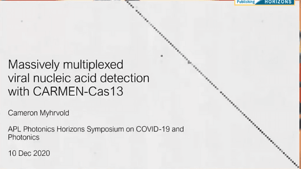 Massively multiplexed viral nucleic acid detection with CARMEN-Cas13 - Cameron Myhrvold