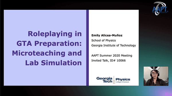 Roleplaying in GTA Preparation: Microteaching and Lab Simulation