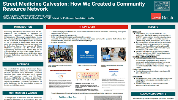 Street Medicine Galveston: How We Created a Community Resource Network