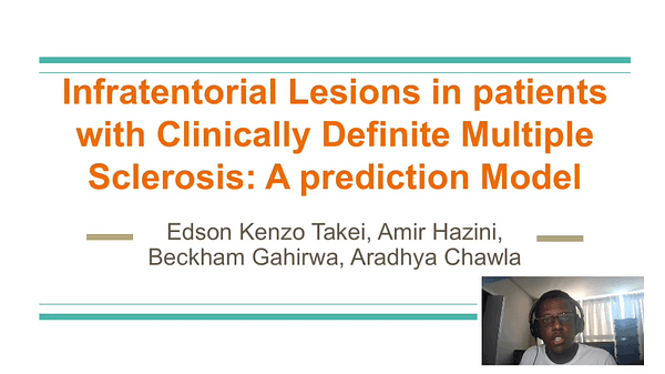 Infratentorial Lesions in patients with Clinically Definite Multiple Sclerosis: A prediction model