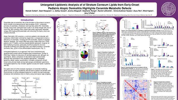 Untargeted Lipidomic Analysis from Atopic Dermatitis Stratum Corneum Reveals Novel Ceramide Defects