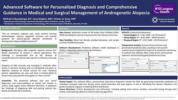 Advanced Software for Personalized Diagnosis and Comprehensive Guidance in Medical and Surgical Management of Androgenetic Alopecia