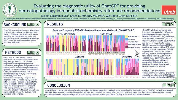 Evaluating the diagnostic utility of ChatGPT for providing dermatopathology immunohistochemistry reference recommendations