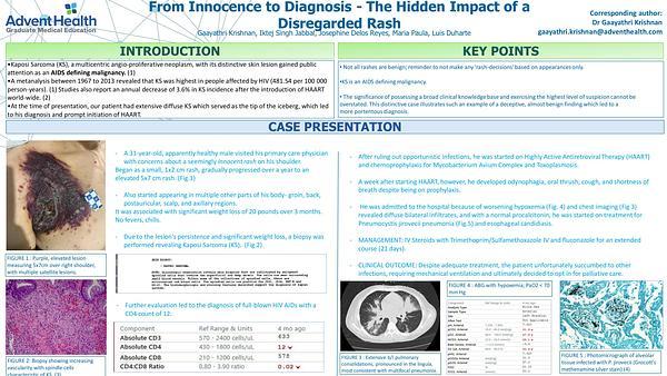 From Innocence to Diagnosis - The Hidden Impact of a Disregarded Rash​