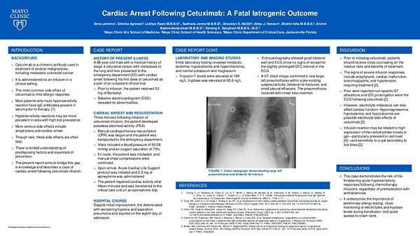 Cardiac Arrest Following Cetuximab: A Fatal Iatrogenic Outcome