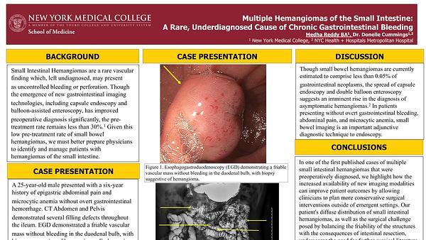 Multiple Hemangiomas of the Small Intestine: A Rare, Underdiagnosed Cause of Chronic Gastrointestinal Bleeding