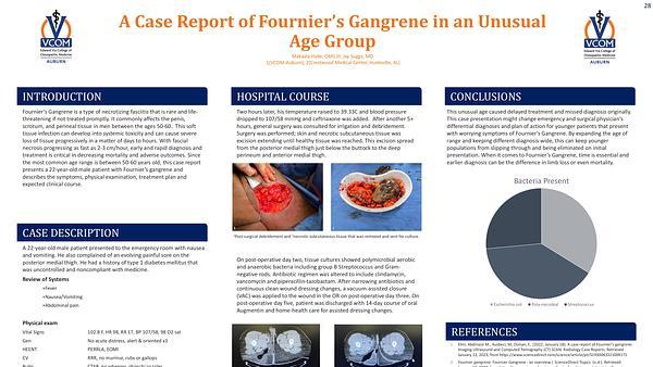 A Case Report of Fournier’s Gangrene in an Unusual Age Group