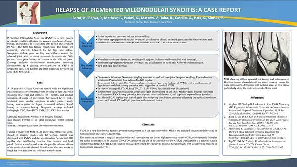 Relapse of pigmented villonodular synovitis