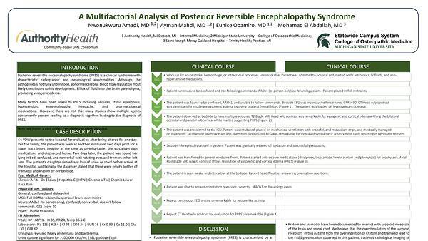 A Multifactorial Analysis of Posterior Reversible Encephalopathy Syndrome