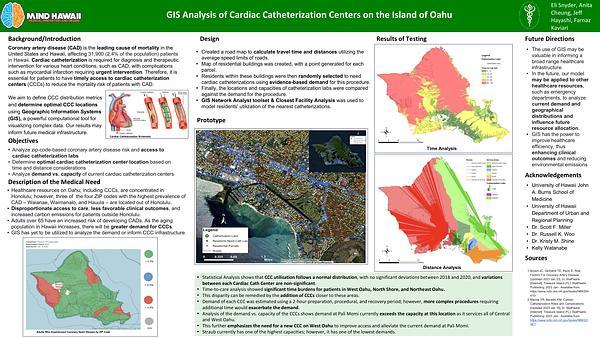 GIS Analysis of Cardiac Catheterization Centers on the Island of Oahu
