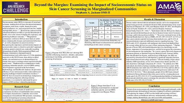 Beyond the Margins: Examining the Impact of Socioeconomic Status on Skin Cancer Screening in Marginalized Communities