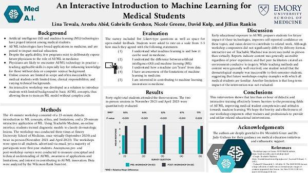 An Interactive Introduction to Machine Learning for Medical Students