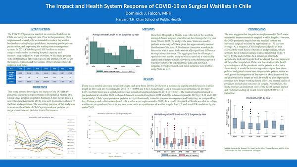 The Impact and Health System Response of COVID-19 on Surgical Waitlists in Chile