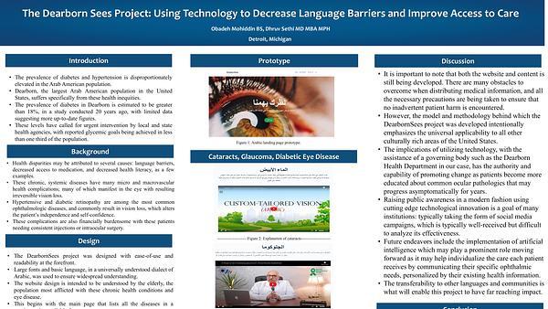 The Dearborn Sees Project: Using Technology to Decrease Language Barriers and Improve Access to Care