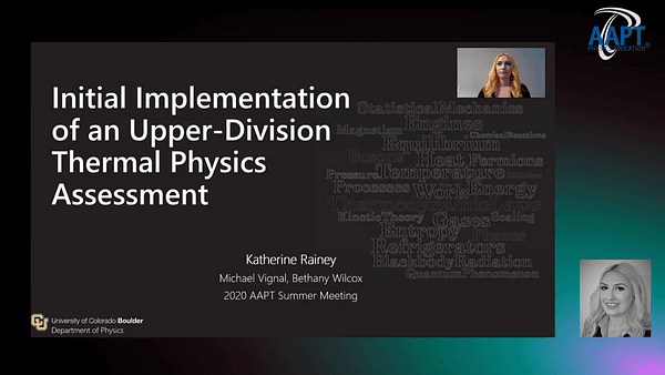 Initial Implementation of an Upper-Division Thermal Physics Assessment