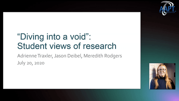 Diving into a void: Student views of research