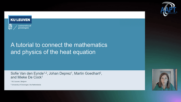 Tutorial to connect mathematics and physics of the heat equation