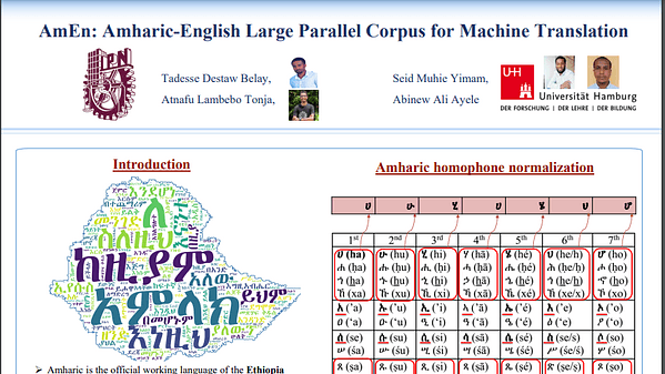 AmEn: Amharic-English Large Parallel Corpus for Machine Translation