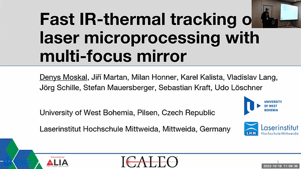 Fast IR-Thermal Tracking of Laser Microprocessing with Multi-focus Mirror