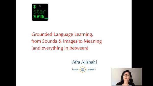 Grounded language learning, from sounds and images to meaning