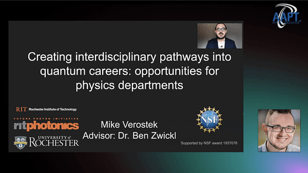 Creating interdisciplinary pathways into quantum careers: opportunities for physics departments