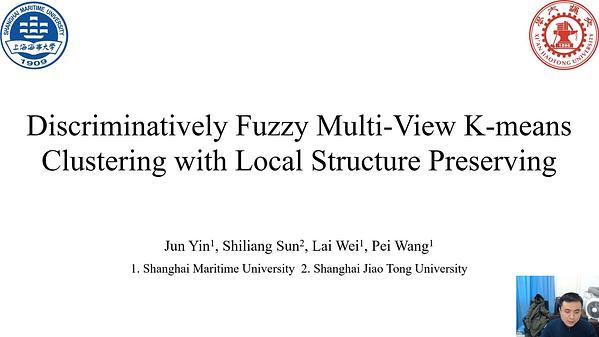 Discriminatively Fuzzy Multi-View K-means Clustering with Local Structure Preserving