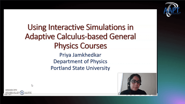 Using Interactive Simulations in Adaptive Calculus-based General Physics Courses