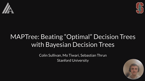 MAPTree: Beating “Optimal” Decision Trees with Bayesian Decision Trees