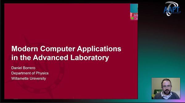 Modern Computer Applications in the Advanced Laboratory