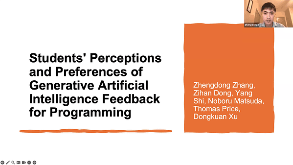 Students’ Perceptions and Preferences of Generative Artificial Intelligence Feedback for Programming
