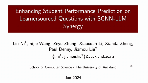 Enhancing Student Performance Prediction on Learnersourced Questions with SGNN-LLM Synergy