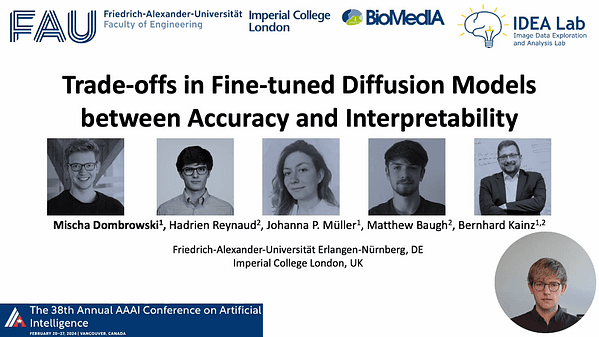 Trade-Offs in Fine-Tuned Diffusion Models between Accuracy and Interpretability