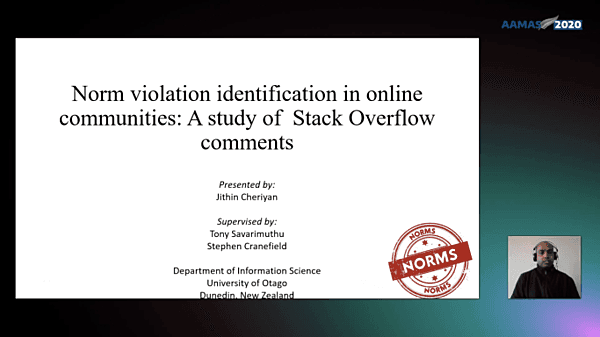 Norm violation identification in online communities : A study of Stack Overflow comments
