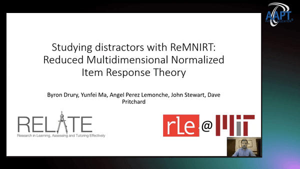 Studying distractors with ReMNIRT: Reduced Multidimensional Normalized Item Response Theory